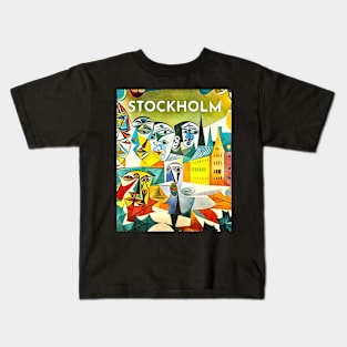 Stockholm, globetrotters Kids T-Shirt